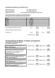 Anmeldeformular 2012 - REFA Bayern eV