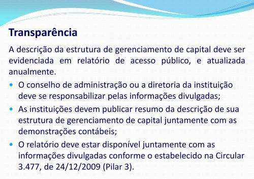 Gestão de Capital e Liquidez - Abde