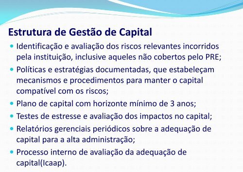 Gestão de Capital e Liquidez - Abde