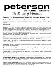 Instructions for Tuning Map Software - Peterson Tuners