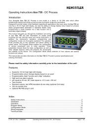 Operating Instructions tico 735 - DC Process