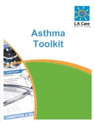 Asthma Toolkit - LA Care Health Plan