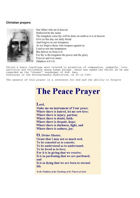 SARVA DHARMA: Homework (Prayers)