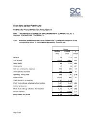 1Q Unaudited Financial Statement Announcement - SC Global ...