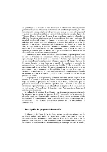 Tiempo, Clima y EnergÃ­a en un marco de aprendizaje prÃ¡ctico - UPSA