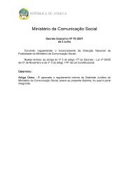 Regulamento Interno da DirecÃ§Ã£o Nacional de Publicidade - saflii