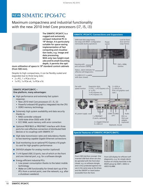 SIMATIC IPC The More Industrial PC - Siemens