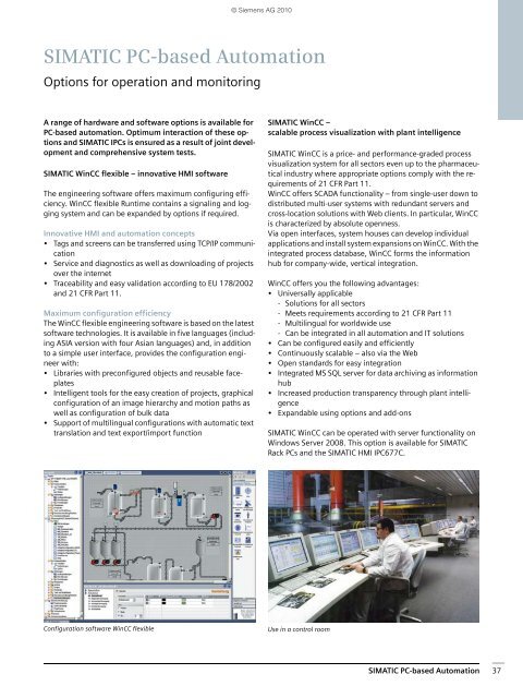 SIMATIC IPC The More Industrial PC - Siemens