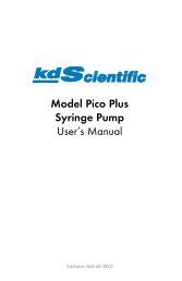 KDS Model 330 for pdf - KD Scientific Syringe Pumps