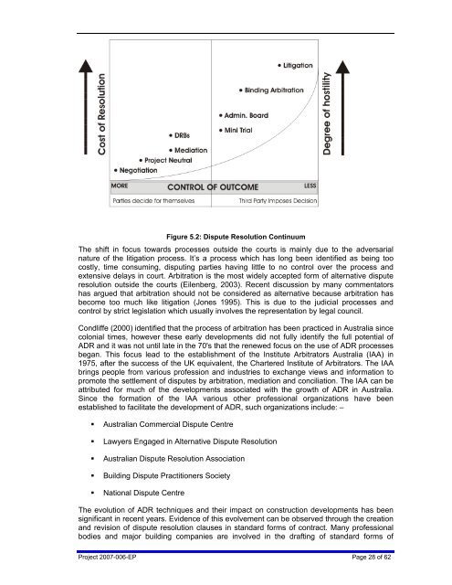 Dispute Avoidance and Resolution (literature review) - Construction ...