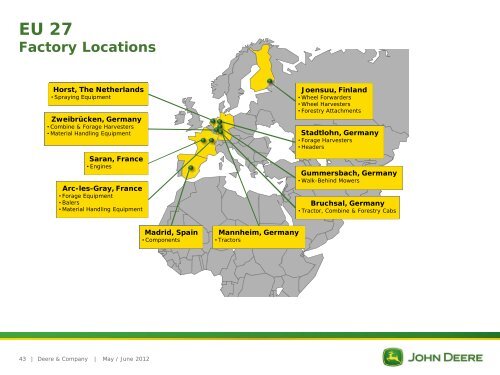 Deere & Company Investor Relations - John Deere