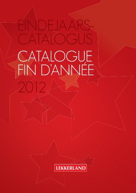 eindejaars- catalogus catalogue fin d'annÃƒÂ©e 2012 - Lekkerland