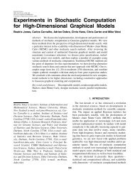 Experiments in Stochastic Computation for High ... - Statistics