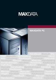 MAXDATA PC Handbuch Manual Ma- nuel Manuale Handleiding ...