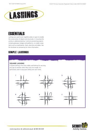 Scout Skills Lashings - ScoutBase UK