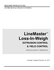 LineMaster Loss-In-Weigh - Maguire Products