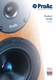 ProAc Product Guide_Issue 4_v4:Layout 1 - CMY Audio & Visual