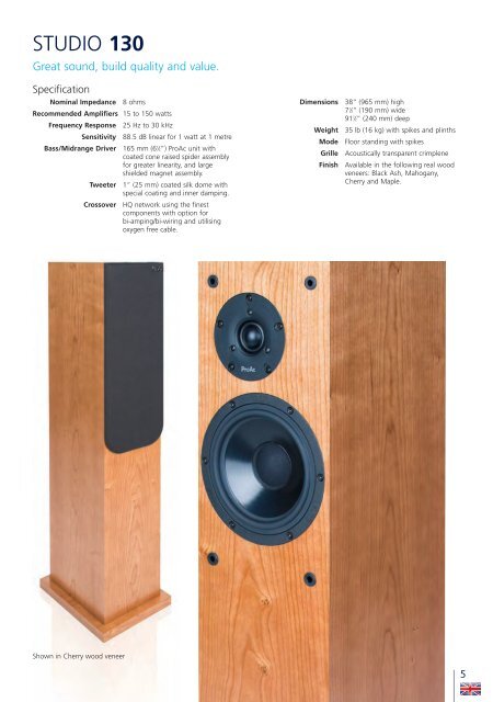 ProAc Product Guide_Issue 4_v4:Layout 1 - CMY Audio & Visual