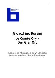 Gioacchino Rossini Le Comte Ory Ã¢Â€Â“ Der Graf Ory