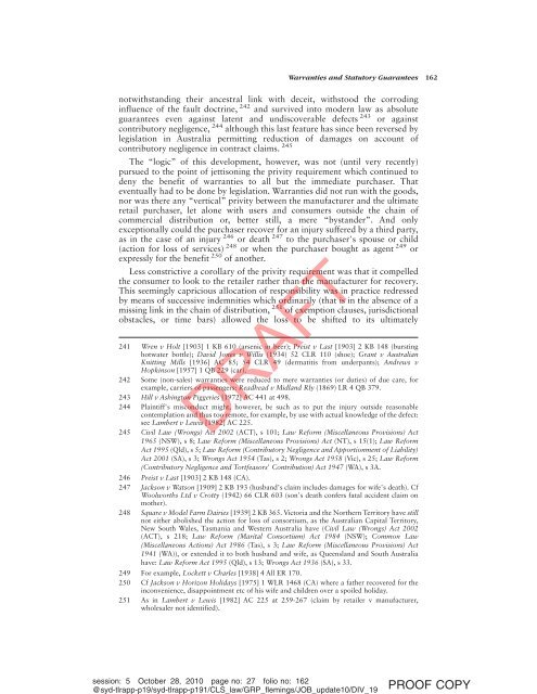 Chapter 23: Product Liability - Thomson Reuters