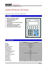 UniOP CP10G-04, CP11G-04 - Hiflex