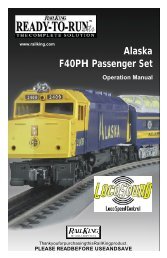 Alaska F40PH Passenger Set Alaska F40PH ... - MTH Trains