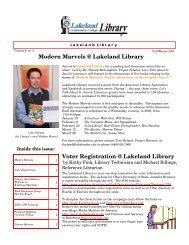 Fall-Winter 2007 [PDF] - Lakeland Community College Library