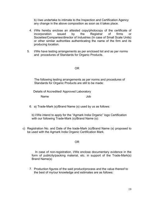 Organic Agricultural Produce Grading and Marking ... - Agmarknet