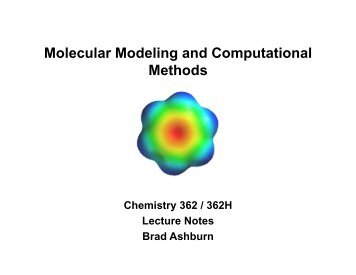 Molecular Modeling and Computational Methods