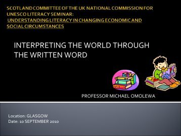 Presentation Michael Omolewa - UK National Commission for ...