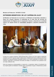 extienden beneficios de ley caprina en jujuy - DirecciÃ³n de Prensa