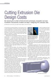 Cutting Extrusion Die Design Costs - Ansys