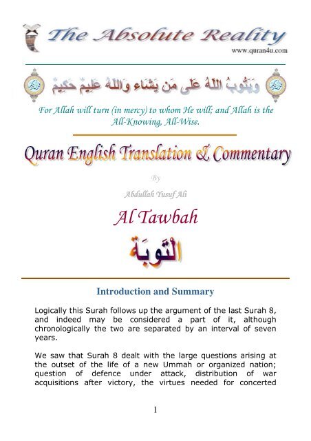 Al Tawbah Quran Arabic English French