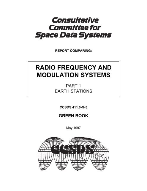 Report: RF&Mod Systems-Part 1: Earth Stations - CCSDS