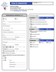 Fiche de candidature - LOJIQ