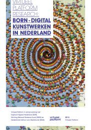 Born-digital kunstwerken in Nederland - DEN