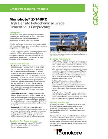 MonokoteÂ® Z-146PC High Density, Petrochemical Grade ...