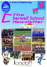 Â© The Cherwell School Summer Newsletter, July 2012 Page