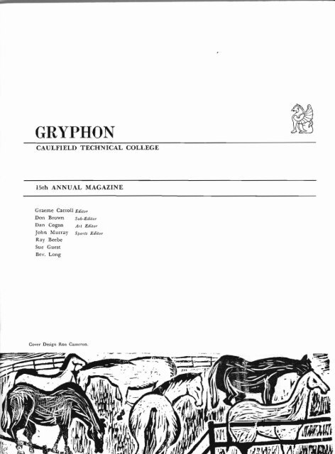 Gryphon 1962 - Adm.monash.edu.au