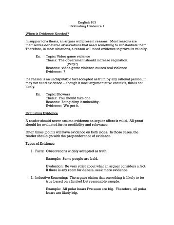 Evaluating Evidence Part 1 - Saenz English