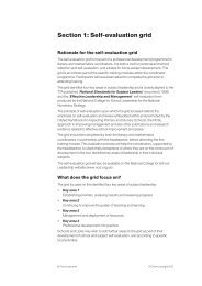 Section 1: Self-evaluation grid