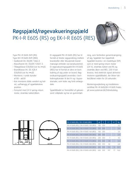 Brandsikring - Systemair