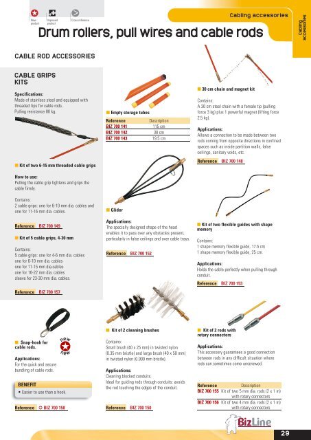 Cabling accessories - Bizline