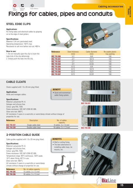 Cabling accessories - Bizline