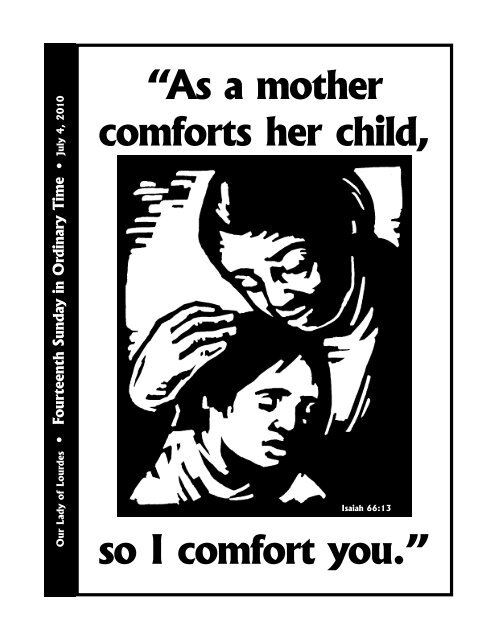 As A Mother Comforts Her Child So I Comfort You The Parish