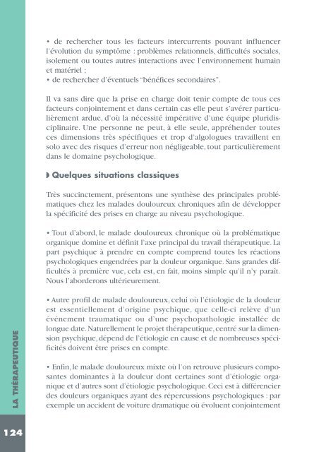 Aspect psychologique de la douleur chronique - Institut upsa de la ...