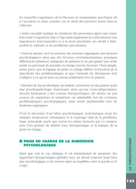 Aspect psychologique de la douleur chronique - Institut upsa de la ...