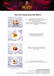 Das Vier-Gang-Gourmet-MenÃ¼: - Palazzo