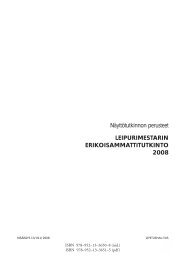 Leipurimestarin erikoisammattitutkinto - Opetushallitus