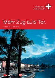 Mehr Zug aufs Tor. - Ticino